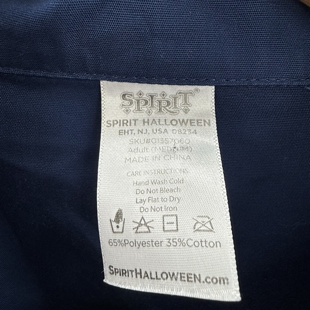 Big Unit Delivery Guy Work Shirt Spirit Halloween Costume Shirt Size Medium - Picture 4 of 7